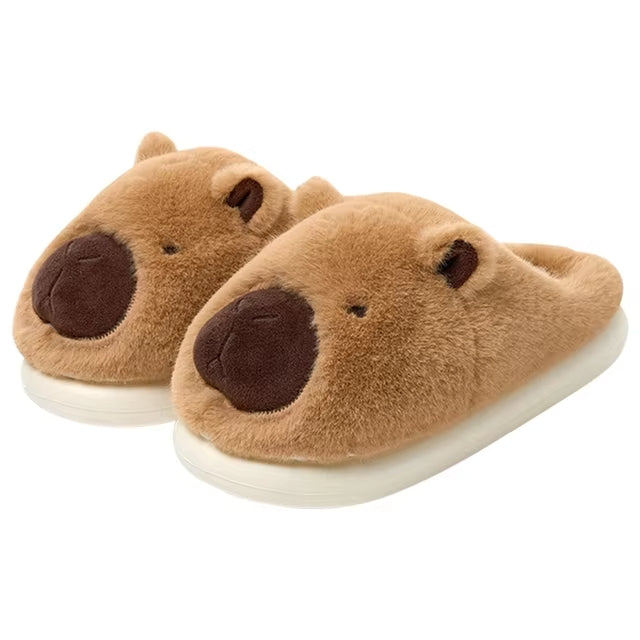 Unisex Capybara Plush Slippers
