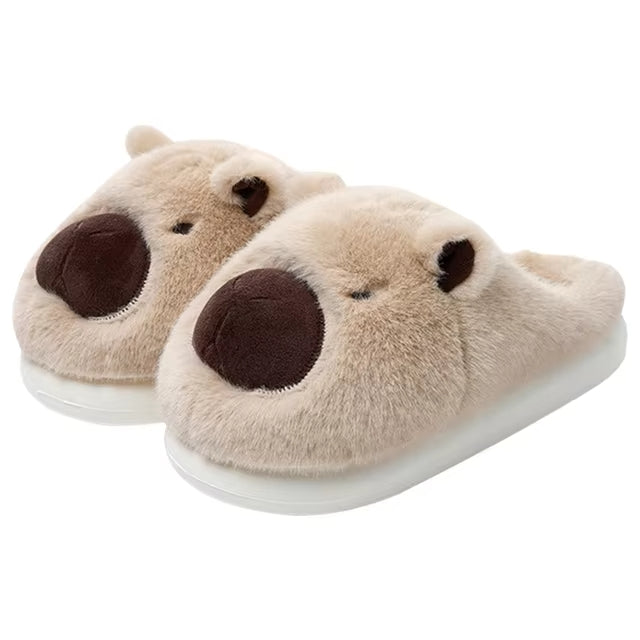 Unisex Capybara Plush Slippers