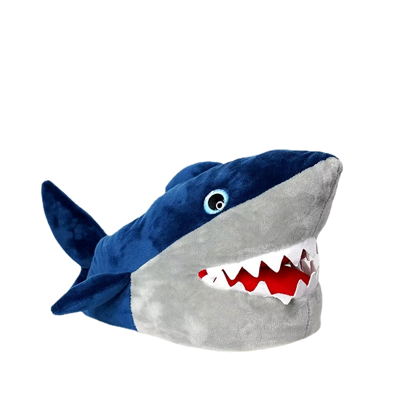 Unisex Shark Plush Slippers