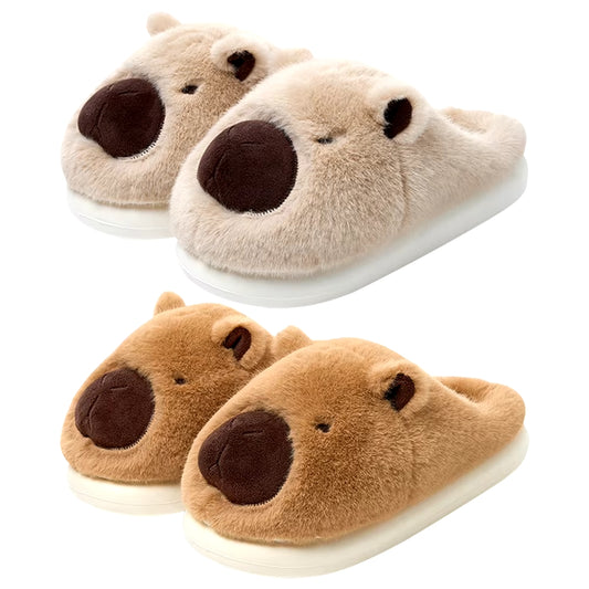 Unisex Capybara Plush Slippers